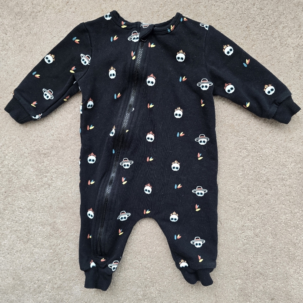 Miles The LabelBoys' Glow in the Dark Calavera Print Coverall
